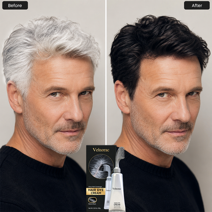 Instant Natural Black Hair Dye Cream – Easy Comb Application & Long-Lasting Color