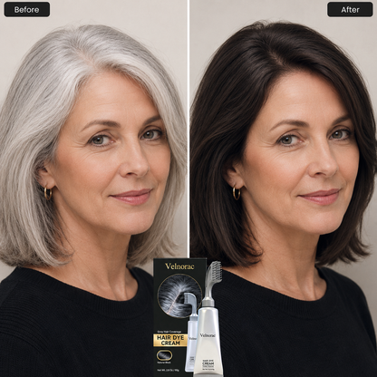 Instant Natural Black Hair Dye Cream – Easy Comb Application & Long-Lasting Color