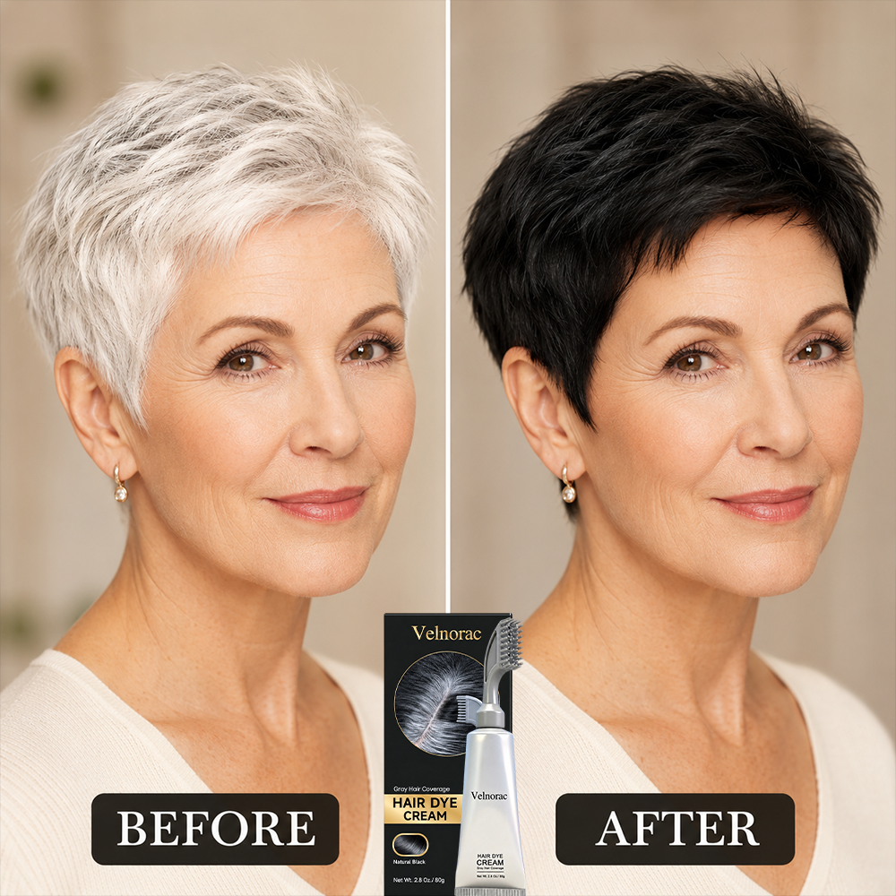 Instant Natural Black Hair Dye Cream – Easy Comb Application & Long-Lasting Color