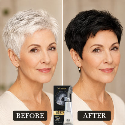 Instant Natural Black Hair Dye Cream – Easy Comb Application & Long-Lasting Color