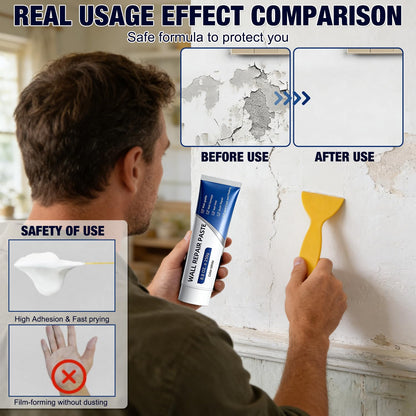 Wall Repair Paste Kit with Scraper for Holes, Cracks & Dents