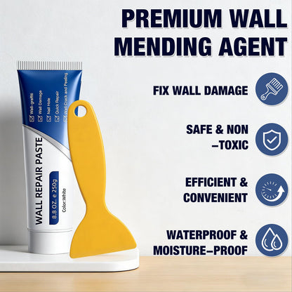 Wall Repair Paste Kit with Scraper for Holes, Cracks & Dents