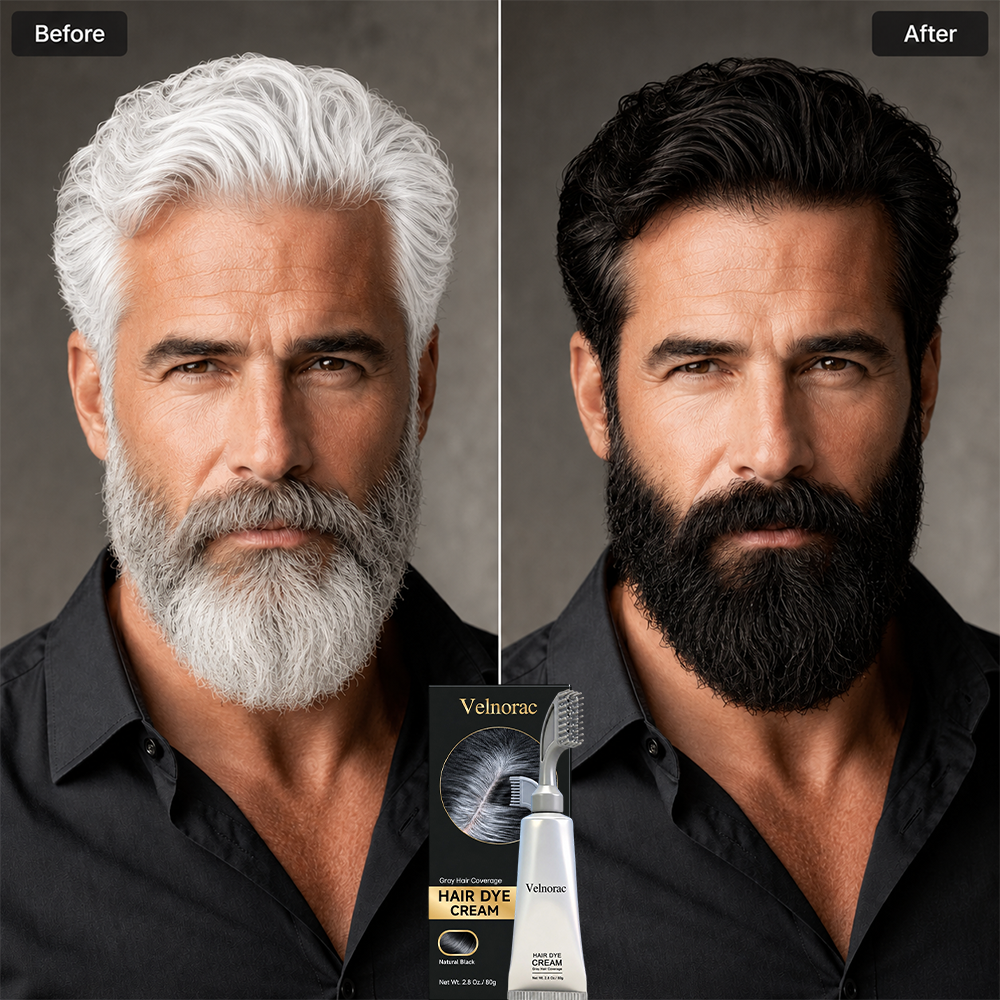 Instant Natural Black Hair Dye Cream – Easy Comb Application & Long-Lasting Color