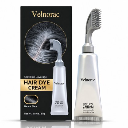 Instant Natural Black Hair Dye Cream – Easy Comb Application & Long-Lasting Color